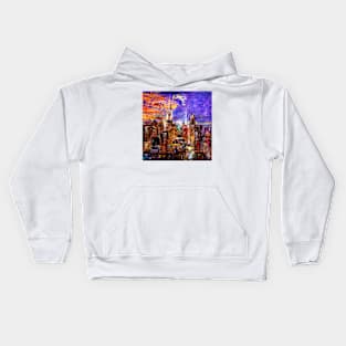 Incredible New York at Night Kids Hoodie